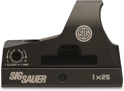 Sig Sauer ROMEO3 1X25mm رماية الصيد التكتيكي متينة مدمجة مقاومة للماء مضادة للضباب مضيئة 3 MOA ريد دوت شبكاني بندقية منعكس البصر | Picatinny Low & QD1.41 Riser Mount متضمن in Kuwait