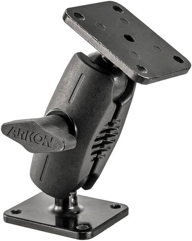 ARKON RMS2XAMPS-MET لوحة قيادة السيارة شديدة التحمل أو قاعدة تثبيت على الحائط مع رأس أمبير معدني وقاعدة للبيع بالتجزئة باللون الأسود in Kuwait