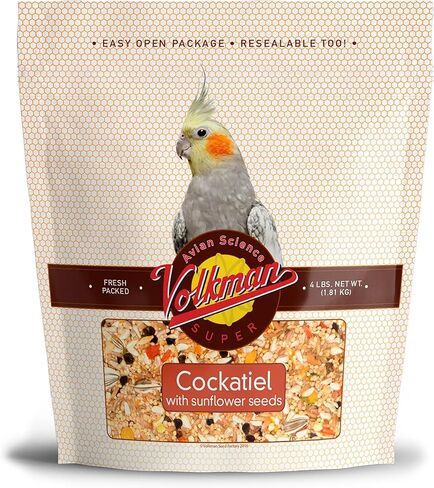 Volkman Seed Avian Science Super Cockatiel with Sunflower Bird Food 4lb in Saudi Arabia