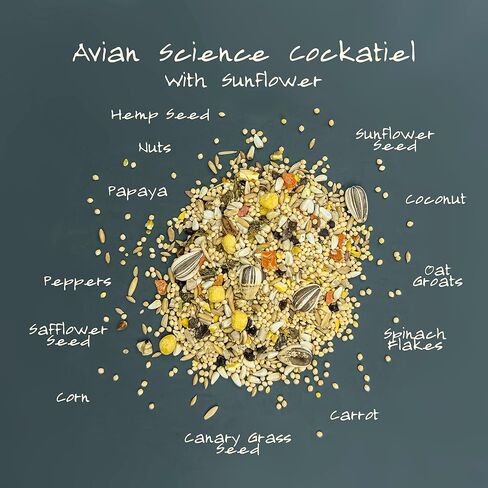 Volkman Seed Avian Science Super Cockatiel with Sunflower Bird Food 4lb in Saudi Arabia