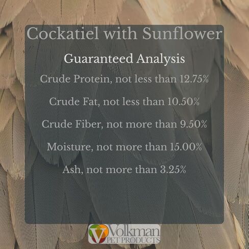 Volkman Seed Avian Science Super Cockatiel with Sunflower Bird Food 4lb in Saudi Arabia