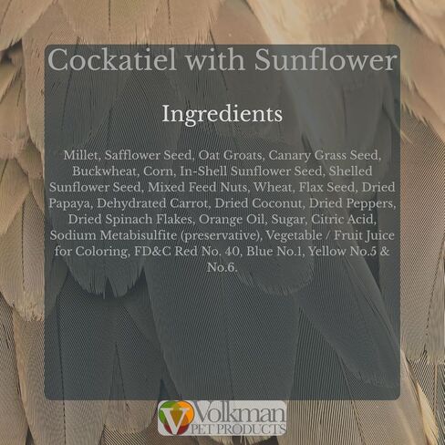 Volkman Seed Avian Science Super Cockatiel with Sunflower Bird Food 4lb in Saudi Arabia