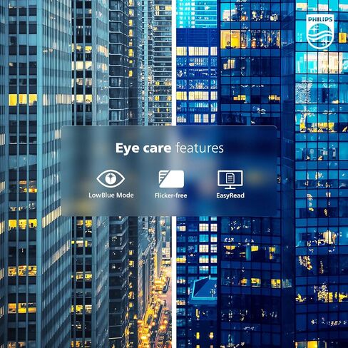 شاشة فيليبس 24 بوصة بدون إطار عالية الدقة (1920 × 1080) 100 هرتز، VESA، HDMI x1، منفذ VGA x1، العناية بالعين، 241V8LB (متجدد) in Kuwait