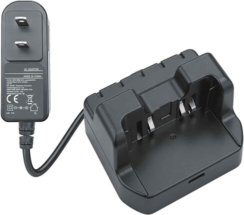 شاحن سريع لسطح المكتب CD-41 متوافق مع قاعدة شحن سريعة لبطارية Yaesu FT5DR FT3DR FT1DR FT2DR VX-8R VX-8DR VX-8GR (قابس أمريكي) in Kuwait