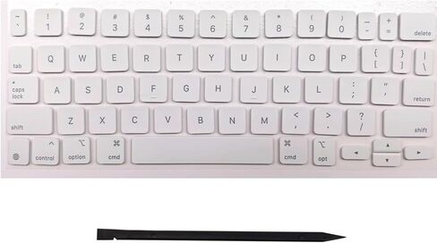 مفاتيح WATIPUNO البديلة لغطاء المفاتيح، مجموعة كاملة من أغطية المفاتيح تناسب iPad Pro 11 بوصة (الجيل الأول/الثاني/الثالث/الجيل الرابع) وiPad Air (الجيل الرابع/الخامس/M2) سلسلة لوحة المفاتيح السحرية A2261 (أبيض) in Kuwait