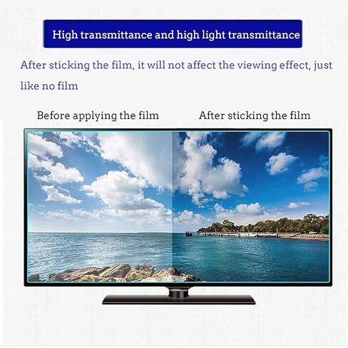 34 Inch Anti Blue Lgiht Anti Glare LCD TV Screen Protector Blue Light Filter,Shielding UV and Radiation Monitor Filter-Matte Finish,34" 815 * 345 in Kuwait