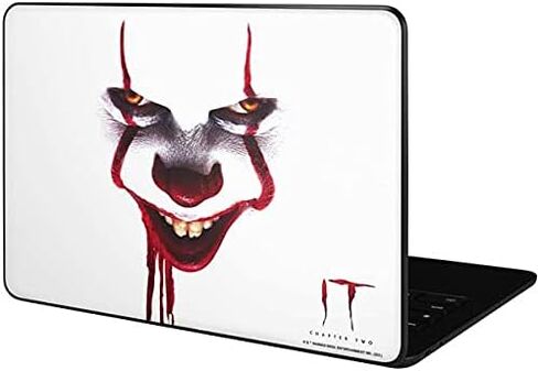 Skinit Decal Laptop Skin Compatible with Google Pixelbook Go - Officially Licensed Warner Bros Pennywise Bloody Design in Kuwait