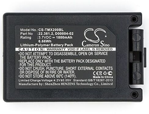 Estry 1800mAh Battery Replacement for Teleradio Transmitter Tele Radio TG-TXMN TG-TXMNL D00004-02 22.381.2 M245060 D4-02 in Kuwait