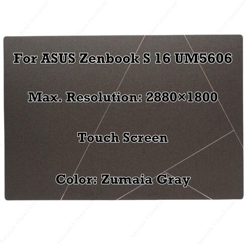 ل ASUS Zenbook S 16 UM5606W-ARJ107WMS 2.8K LCD لوحة اللمس عرض الجمعية (تجميع LCD غير اللمس) in Kuwait
