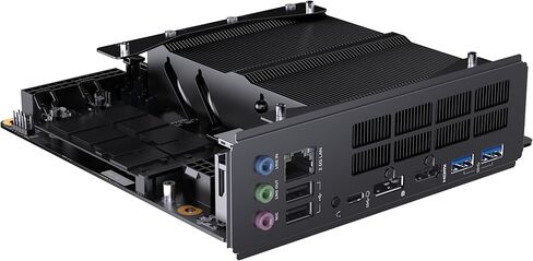 لوحة أم MINISFORUM BD895i SE Mini PC AMD Ryzen 9 8945HX(16C/32T، حتى 5.4 جيجا هرتز) كمبيوتر ألعاب Barebone، مخرج HDMI|DP|USB-C، فتحة DDR5 SODIMM 2X، فتحة PCIe4.0 SSD، 2.5G RJ45، رسومات Radeon 610M in Kuwait