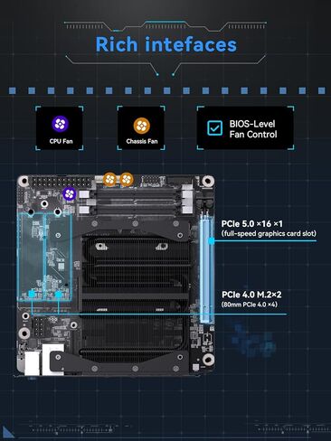 لوحة أم MINISFORUM BD895i SE Mini PC AMD Ryzen 9 8945HX(16C/32T، حتى 5.4 جيجا هرتز) كمبيوتر ألعاب Barebone، مخرج HDMI|DP|USB-C، فتحة DDR5 SODIMM 2X، فتحة PCIe4.0 SSD، 2.5G RJ45، رسومات Radeon 610M in Kuwait