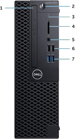 كمبيوتر مكتبي Dell Optiplex 3070 SFF، Core i5-9500 (3.00 جيجا هرتز-4.40 جيجا هرتز)، ذاكرة وصول عشوائي DDR4 سعة 8 جيجابايت وذاكرة وصول عشوائي سعتها 256 جيجابايت SSD، لوحة مفاتيح وماوس، HDMI، DP، Windows 11 Pro (متجدد) in Kuwait