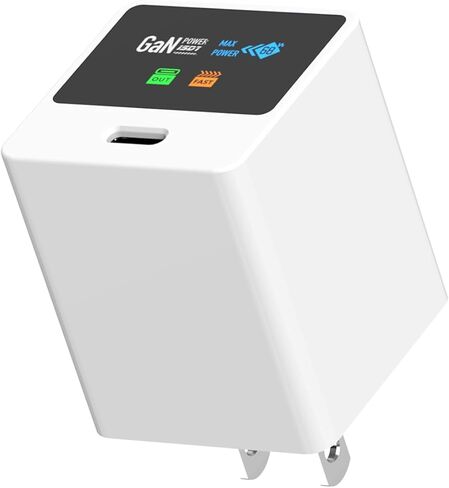 شاحن ISDT GaN USB C بقدرة 65 وات - كتلة شاحن حائط مضغوط سريع PD مع شاشة LED - محول طاقة صغير للسفر متوافق مع iPhone Pro Max، وMacBook Air Pro، وiPad Switch، وGalaxy، والكمبيوتر المحمول، وXPS13، وPixel in Kuwait