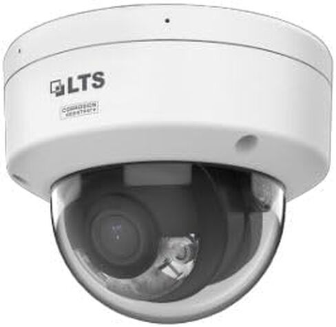 LTS CMIP7CD82WI-28AISP 8MP Dome Camera White Light/IR WDR 3D-DNR Outdoor Security Camera Network Surveillance System H.265+ PoE with 2.8mm Fixed Lens, Metal in Kuwait