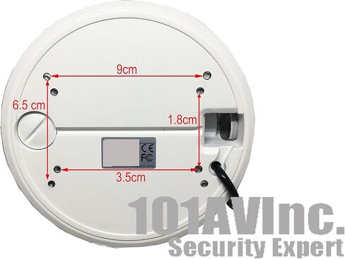 101AV 1080P True Full-HD 4in1 (TVI، AHD، CVI، CVBS) عدسة متغيرة البعد البؤري 2.8-12 مم IR داخل/خارجي كاميرا قبة 2.1 ميجابيكسل 1920x1080 مستشعر الصورة 18 قطعة Smart IR 100ft IR Range UTC OSD IP66 in Kuwait