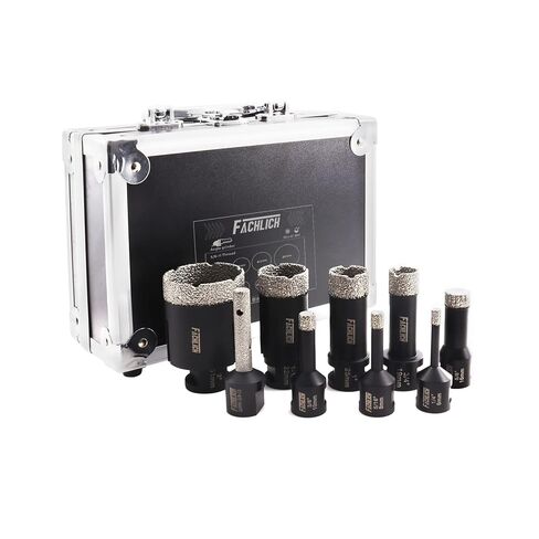 Diamond Core Drill Bits Set,16/19/25/35/45/51/65mm Tile Hole Saw Kit with 20mm Diamond Finger Bit for Porcelain Tile Granite Marble Masonry in Saudi Arabia