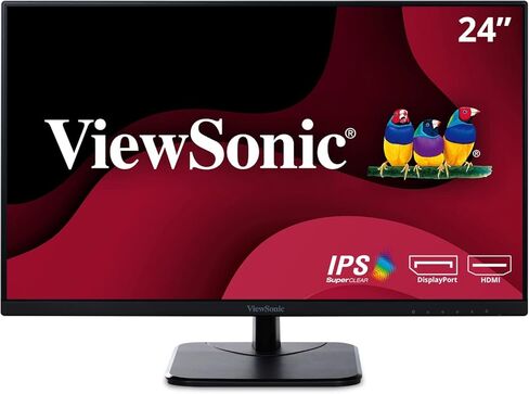 شاشة فيوسونيك VA2456-MHD 24 بوصة IPS 1080p HDMI DisplayPort (متجددة) in Kuwait