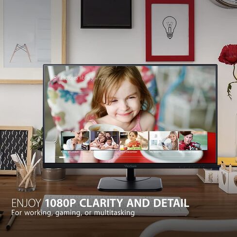 شاشة فيوسونيك VA2456-MHD 24 بوصة IPS 1080p HDMI DisplayPort (متجددة) in Kuwait