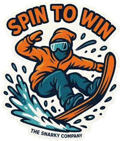 Funny Ski & Snowboard Stickers - 5-Pack Waterproof Vinyl Helmet Stickers in Kuwait