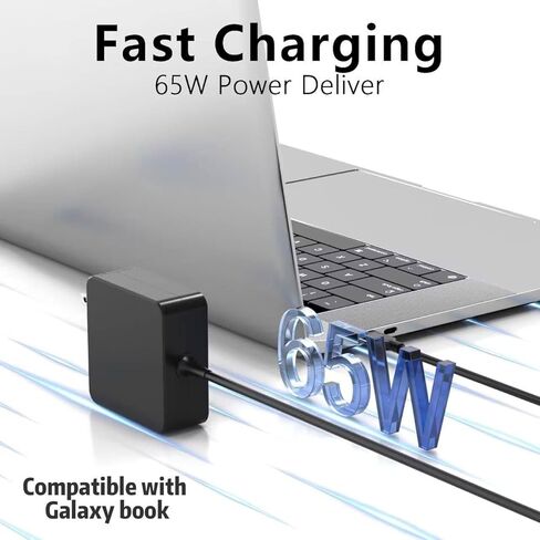 شاحن حائط USB-C فائق السرعة بقدرة 65 وات متوافق مع هواتف Samsung Galaxy S26 Ultra/S26+/S26 وZ Fold7/Flip7 S25 Ultra و45 وات لـ Google Pixel 10a 10 Pro XL Fold مع كابل USB C بطول 6 أقدام in Kuwait