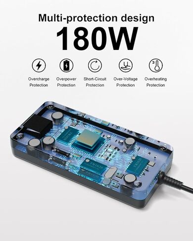 180W Laptop Charger Compatible with MSI Gaming Laptop Charger GF63 GF65 GF75 GS63 GS65 GS66 GF72 GF75 GP60 GS73 GS75 GS60 GS70 GS40 GF62 Compatible with MSI GF63 Thin Charger Power Supply in Kuwait