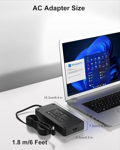 180W Laptop Charger Compatible with MSI Gaming Laptop Charger GF63 GF65 GF75 GS63 GS65 GS66 GF72 GF75 GP60 GS73 GS75 GS60 GS70 GS40 GF62 Compatible with MSI GF63 Thin Charger Power Supply in Kuwait