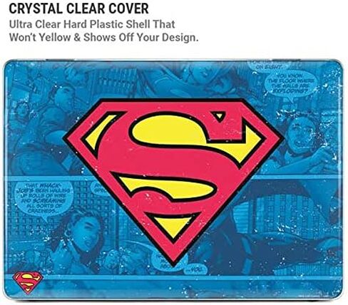 Skinit Case + Skin Compatible with MacBook Air 13in M1 (2021) - Officially Licensed Warner Bros Superman Logo Design in Kuwait