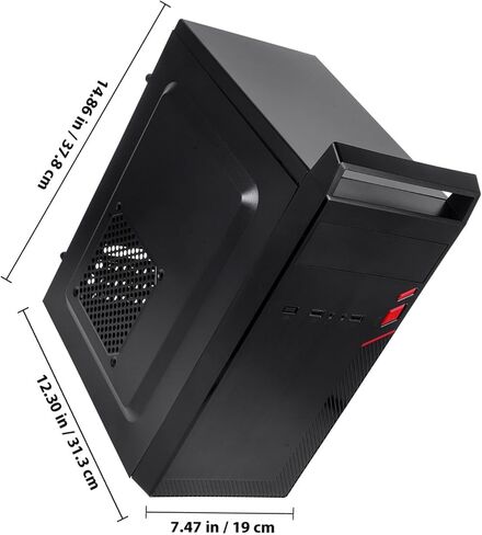 MERRYHAPY Mini Compact Computer Case Metal Chassis Compact Desktop Gaming Host Box Portable Small Form Factor Computer Replacement Case for Home Office Use in Kuwait