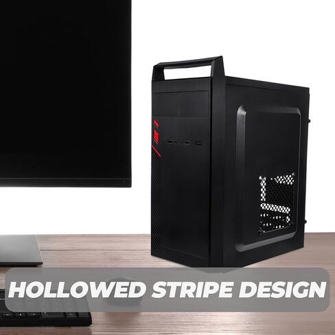 MERRYHAPY Mini Compact Computer Case Metal Chassis Compact Desktop Gaming Host Box Portable Small Form Factor Computer Replacement Case for Home Office Use in Kuwait