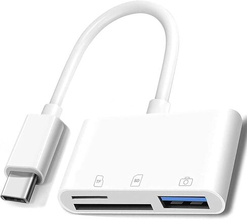 3-in-1 USB-C Adapter Card Reader Compatible with OnePlus 15/15R - MicroSD Slot Type-C in Kuwait