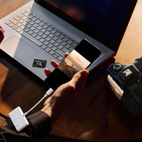 3-in-1 USB-C Adapter Card Reader Compatible with OnePlus 15/15R - MicroSD Slot Type-C in Kuwait