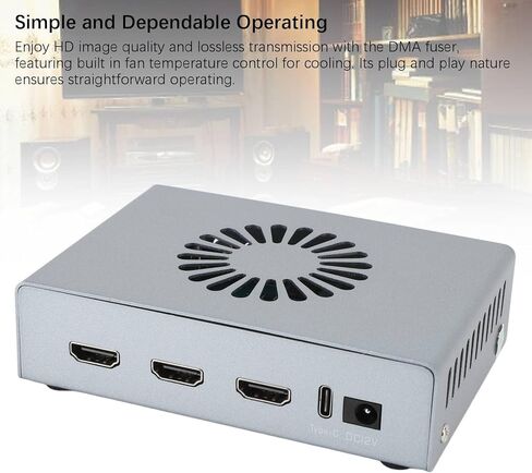 DMA Fuser, 2K Adapter 144Hz HD Multimedia Interface Overlay Synthesizer, DMA Fuser Fuser Display Overlay Adapter for Gaming and in Kuwait