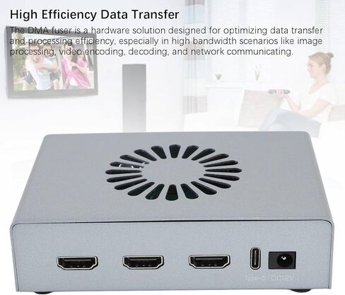 DMA Fuser, 2K Adapter 144Hz HD Multimedia Interface Overlay Synthesizer, DMA Fuser Fuser Display Overlay Adapter for Gaming and in Kuwait