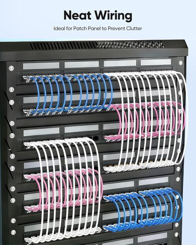 Cat6A Ethernet Cable 1FT 10-Pack Slim, Short Cat 6A Patch Cable 10G Support, Snagless RJ45, UTP, 28AWG, Pure Bare Copper Wire for Patch Panel to Switch, Router, Modem in Kuwait