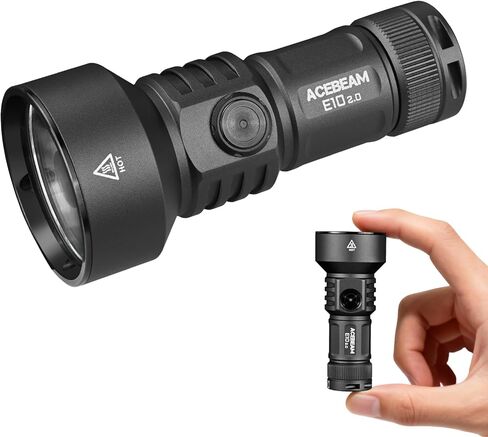 ACEBEAM E10 مصباح يدوي EDC للجيب طويل المدى 715 مترًا، 1200 لومن عالي قابل لإعادة الشحن مع قاعدة مغناطيسية، مصباح يدوي صغير فائق السطوع للمنزل والتخييم والعمل (الأزرق المخضر) in Kuwait