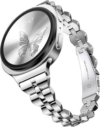 Compatible with Galaxy Watch 8 Band 40mm 44mm for Women, Stainless Metal Slim Bands for Galaxy Watch 8 Classic 46mm in Saudi Arabia