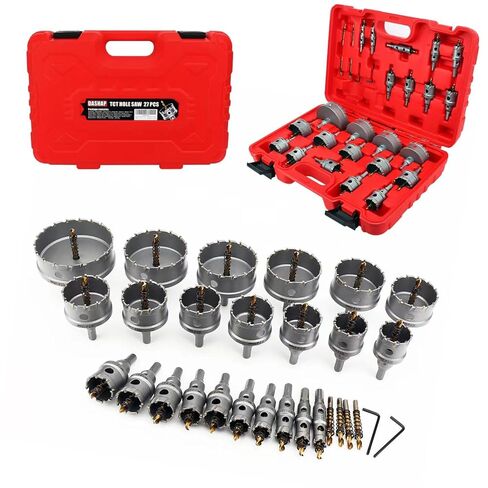 2''(51mm) TCT Hole Saw Kit,Tungsten Carbide Hole Saw Drill Bit with Titanium-Plated Pilot Drill bit for Hard Metal,Alloy,Aluminum,Stainless Steel,Plastic,Iron in Kuwait