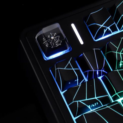 أغطية مفاتيح Artisan ESC، أغطية مفاتيح على شبكة العنكبوت، تتألق من خلال لوحة مفاتيح ميكانيكية مصنوعة يدويًا من الراتنج، غطاء مفاتيح مخصص مخصص يدويًا، مفتاح استبدال فردي 1U للوحة المفاتيح الميكانيكية لمفتاح ESC ﻿ in Kuwait