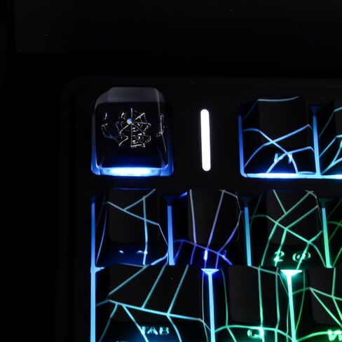 أغطية مفاتيح Artisan ESC، أغطية مفاتيح على شبكة العنكبوت، تتألق من خلال لوحة مفاتيح ميكانيكية مصنوعة يدويًا من الراتنج، غطاء مفاتيح مخصص مخصص يدويًا، مفتاح استبدال فردي 1U للوحة المفاتيح الميكانيكية لمفتاح ESC ﻿ in Kuwait