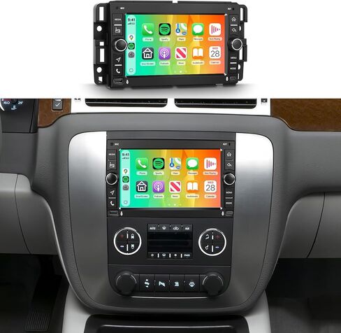 【Android 15/4+128G】 Car Radio for GMC Sierra 2007-2013 with Wireless Carplay&Android Auto,7 Inch in-Cell Screen car Stereo with Bluetooth GPS WiFi Bluetooth FM/RDS Radio USB Type-C Rear Camera in Kuwait