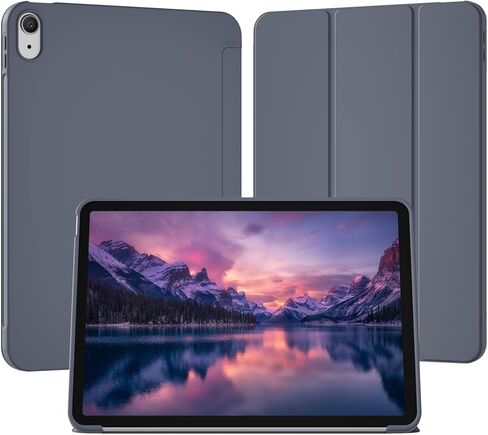 حافظة لجهاز iPad Air 11 بوصة (M4/M3/M2، 2026/2025/2024)، لجهاز iPad Air 5th/4th Gen 10.9 بوصة بدون حامل قلم رصاص، غطاء حامل ثلاثي الطي رفيع مع ظهر ناعم من مادة TPU، تنبيه/غفو تلقائي، بيج in Kuwait