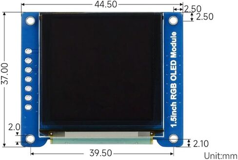 وحدة عرض 1.5 بوصة RGB OLED لـ Arduino Raspberry Pi Jetson Nano STM32 128x128 بكسل لون عالي 16 بت (65 ألف لون) واجهة SPI in Kuwait