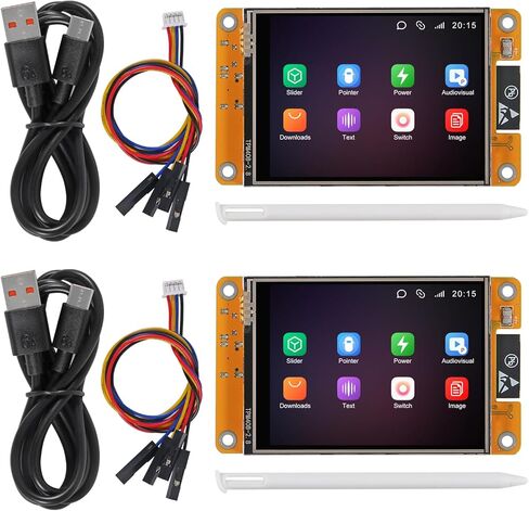2pcs ESP32 Touchscreen 3.5inch TFT LCD Display ESP-WROOM-32 ST7796 Resistive Touch Module ESP32-3248S035C Bluetooth WiFi Dual Core Development Board 320 x 480 for Arduino (3.5 Inch) in Kuwait