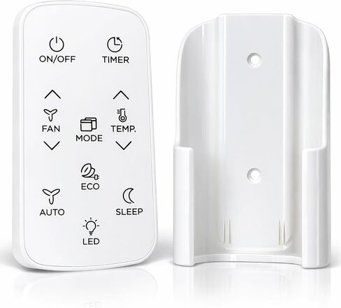 Replacement Remote Control for Midea EasyCool Window Air Conditioner RG15C1/E MAW06R1YWT MAW06R1YWT-E MAW08S1YWT MAW08S1YWT-E MAW10S1YWT MAW10S1YWT-E MAW12S1YWT MAW12S1YWT-E, with Holder in Kuwait