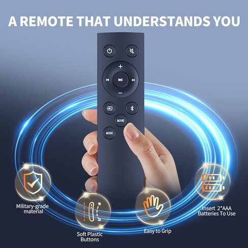 استبدال جهاز التحكم عن بعد ل TCL ألتو 6 2.0 قناة المسرح المنزلي شريط الصوت TS6100-NA TS6100 TS6110-NA TS6110 TS3100-NA TS3100 TS3100-EU in Kuwait