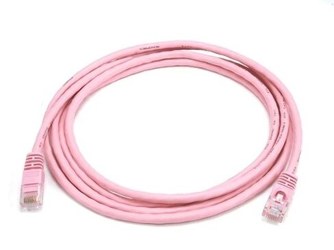 (كابل إيثرنت Cat6 باللون الوردي، كابل توصيل Cat6 بطول 3 أقدام، كابل Cat6، كابل شبكة Cat6، كابل الإنترنت - 3 أقدام in Kuwait