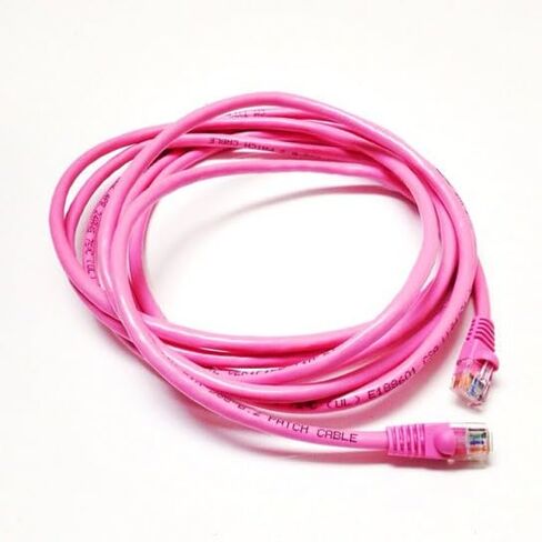 (كابل إيثرنت Cat6 باللون الوردي، كابل توصيل Cat6 بطول 3 أقدام، كابل Cat6، كابل شبكة Cat6، كابل الإنترنت - 3 أقدام in Kuwait