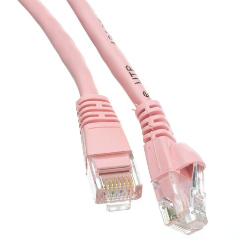 (كابل إيثرنت Cat6 باللون الوردي، كابل توصيل Cat6 بطول 3 أقدام، كابل Cat6، كابل شبكة Cat6، كابل الإنترنت - 3 أقدام in Kuwait