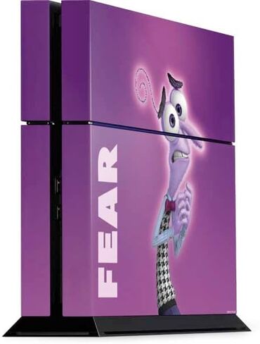 Skinit Decal Gaming Skin Compatible with PS4 Console - Officially Licensed Disney Inside Out Fear Portrait Design in Kuwait