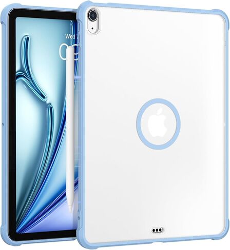 حافظة YINLAI لجهاز iPad Air M4(2026)11 بوصة/M2(2024)/M3(2025)/Pro 11(2018)/Air 5 10.9 بوصة(2022)/Air 4 10.9 بوصة(2020) مغناطيسي متوافق مع غطاء خلفي واقٍ مقاوم للصدمات وشفاف غير لامع من Magsafe، أسود in Kuwait